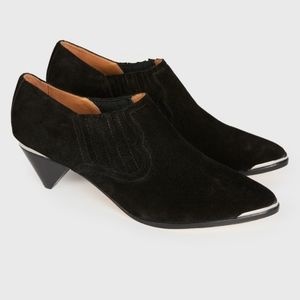 Joie black suede size 40 Baler ankle booties NIB